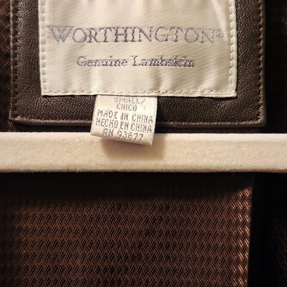 Brown leather jacket - Picture 4 of 4